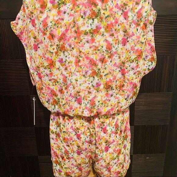 Aqua Brand watercolor floral romper NWT - Picture 4 of 9